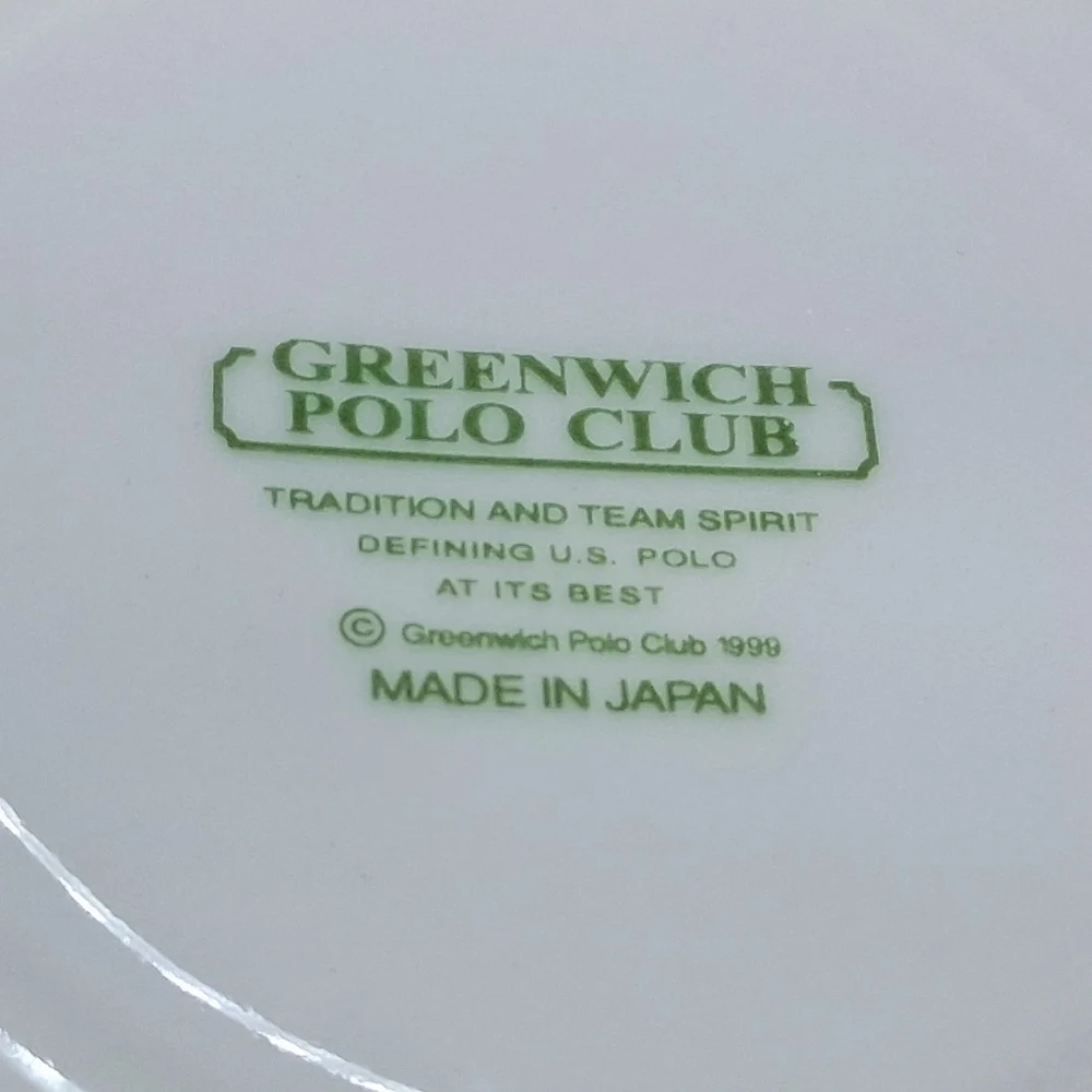 Vintage Greenwich Polo Club Teacup And Saucer Set 1999 Fruits Pattern Rare Japan